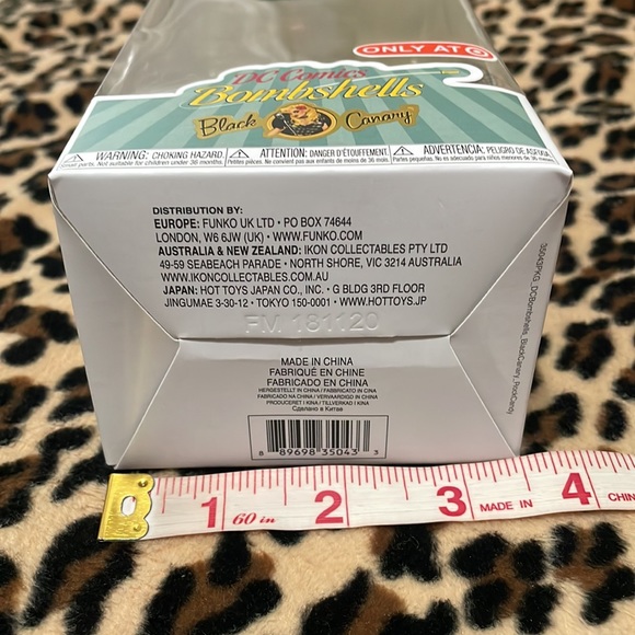 FUNKO Rock Candy DC Comics Bombshells Black Canary Doll 🌹Rockabilly Pin-up Rose - Picture 13 of 15